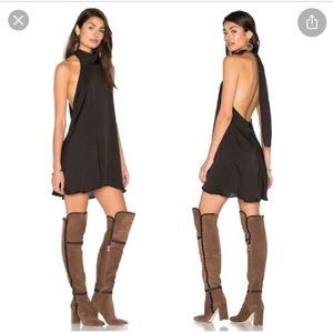 Blue life dancing days halter dress army green